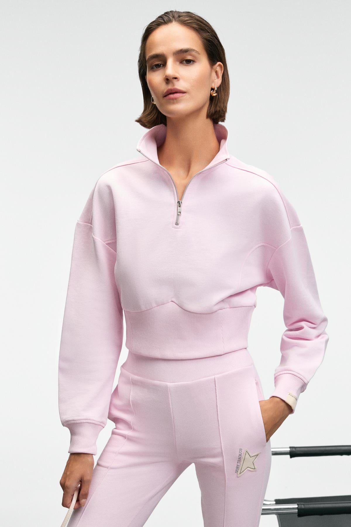 GRIMELANGE THALIA Damen Patch-Sweatshirt Rosa