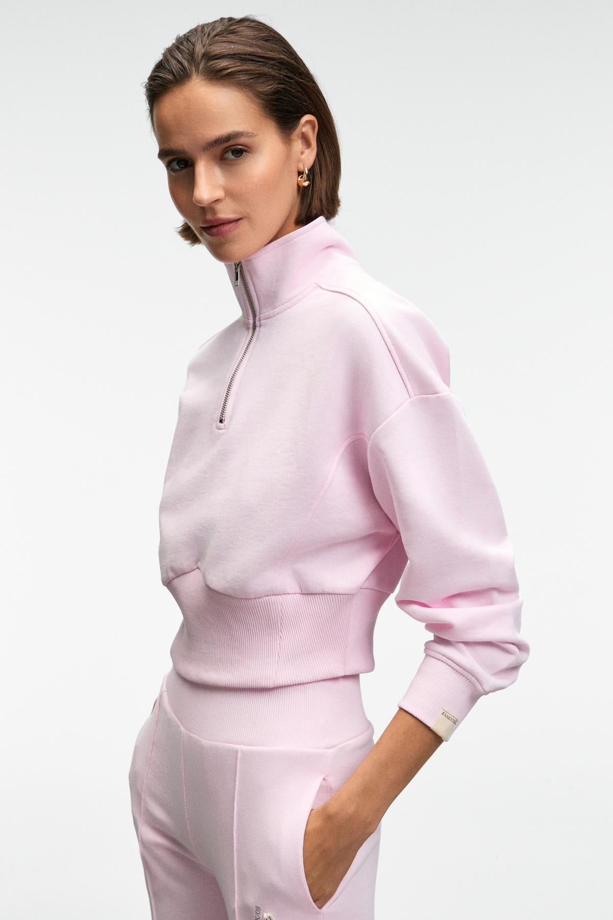 GRIMELANGE THALIA Damen Patch-Sweatshirt Rosa