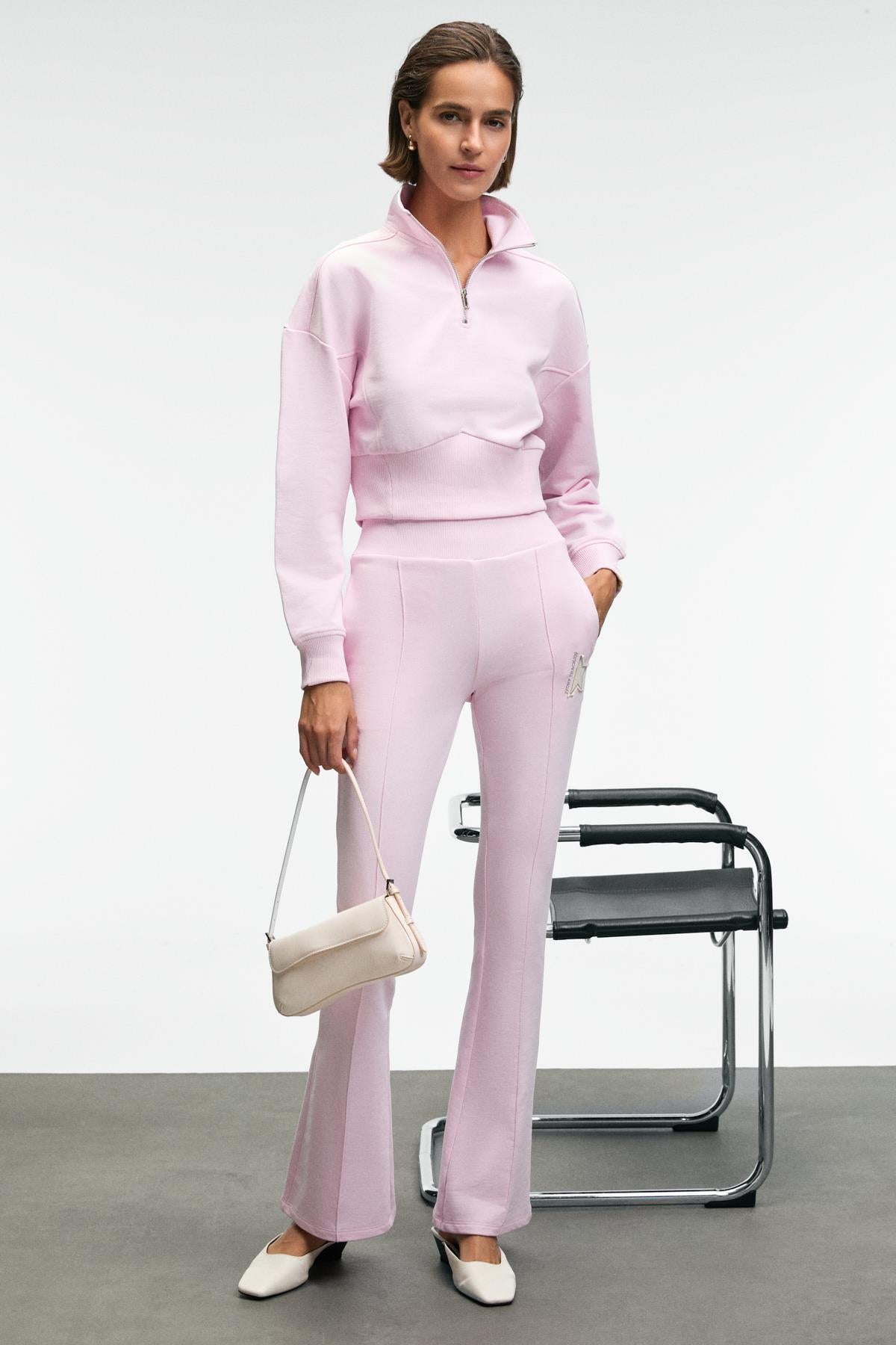 GRIMELANGE THALIA Damen Patch-Sweatshirt Rosa