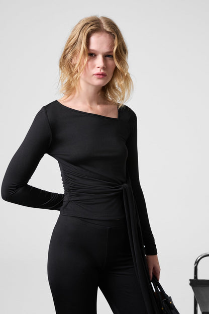 THORN Damenbluse mit Schleife