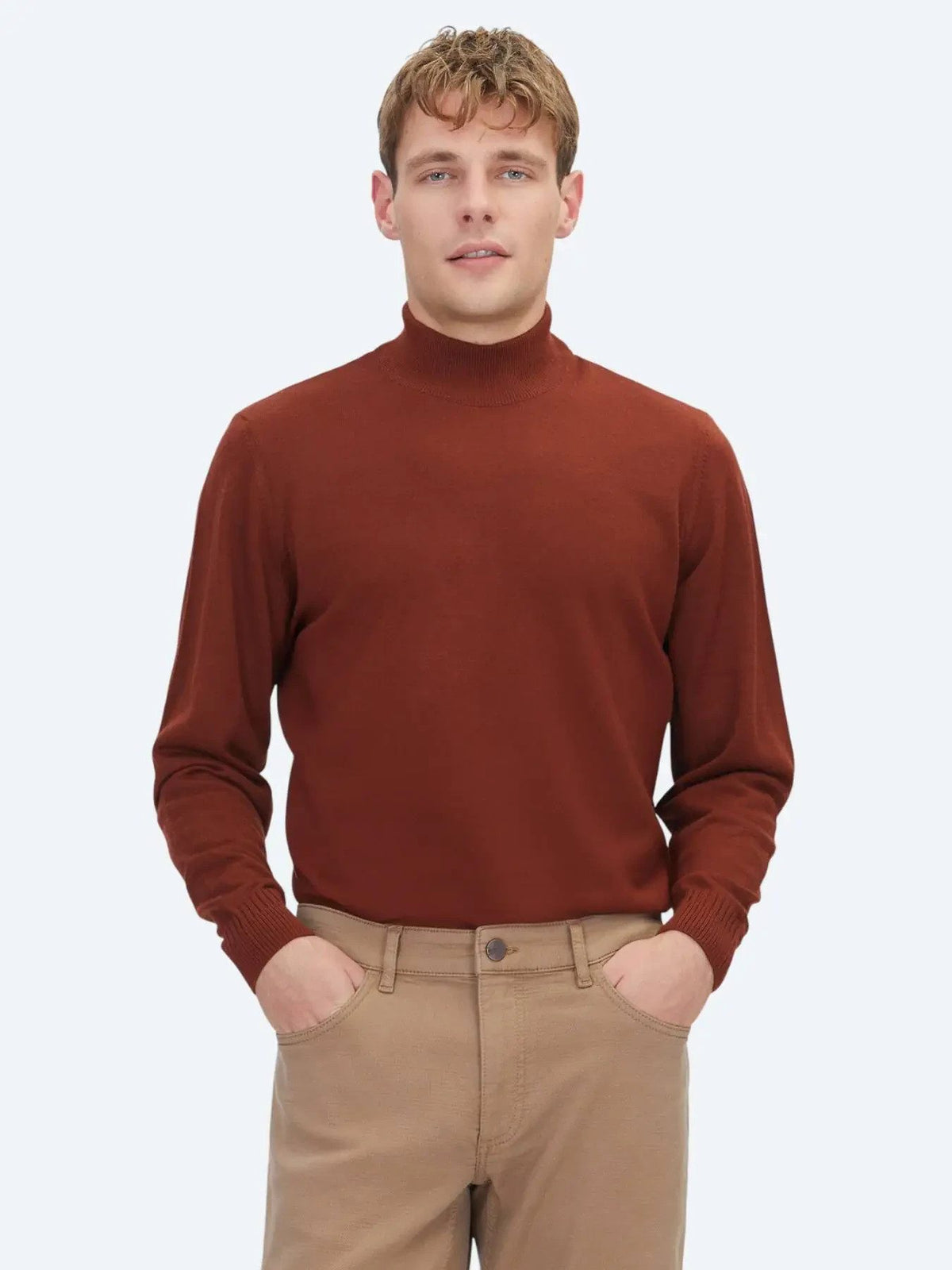 Rotes Strickoberteil Sweatshirt