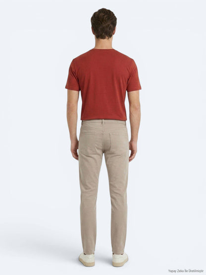 Rotes Unifarben T-Shirt
