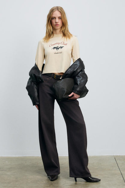 TIMBALI Damen Ballonärmel-Shirt