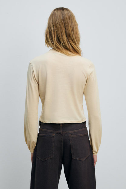 TIMBALI Damen Ballonärmel-Shirt