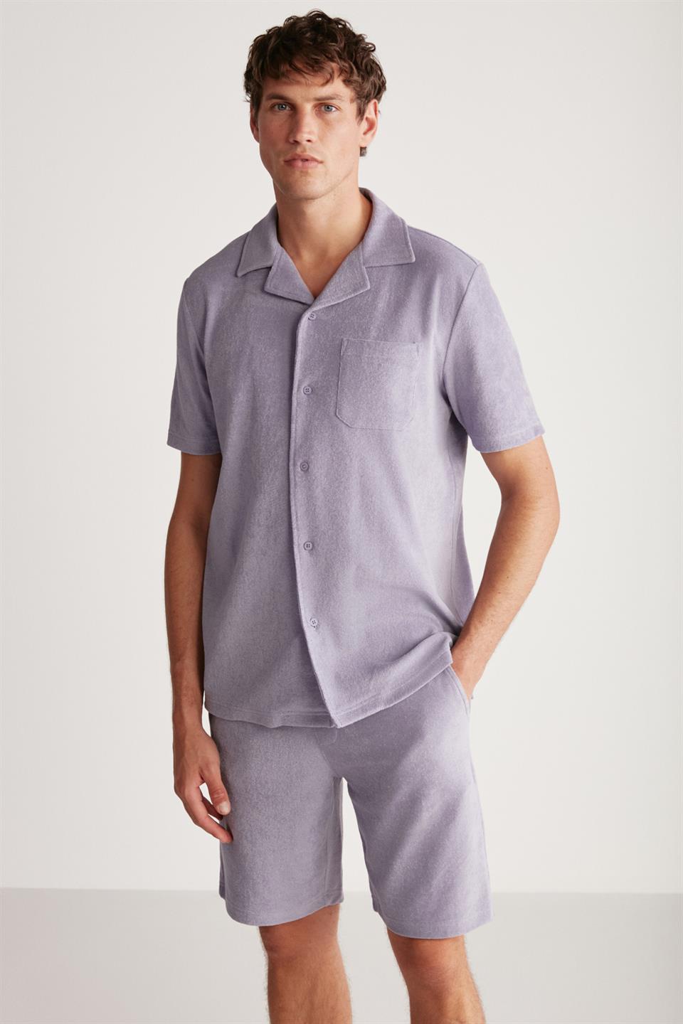 TOMAS Herren Frottee-Hemd Relaxed