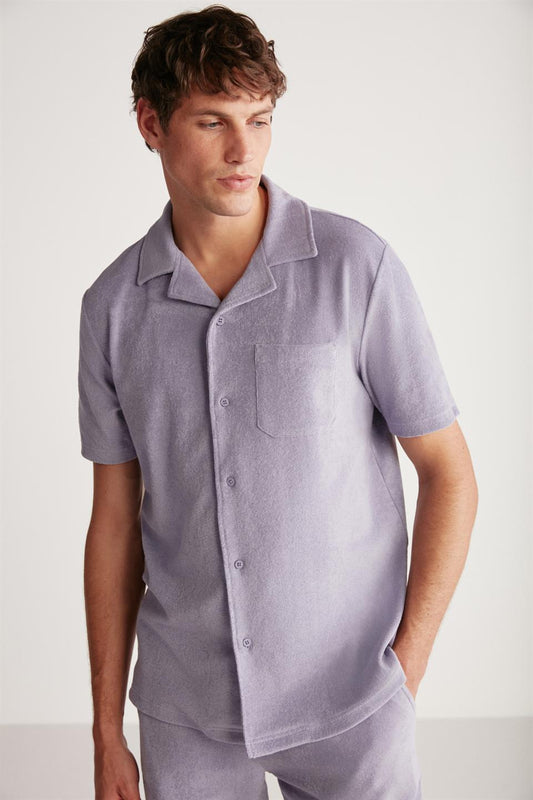TOMAS Herren Frottee-Hemd Relaxed
