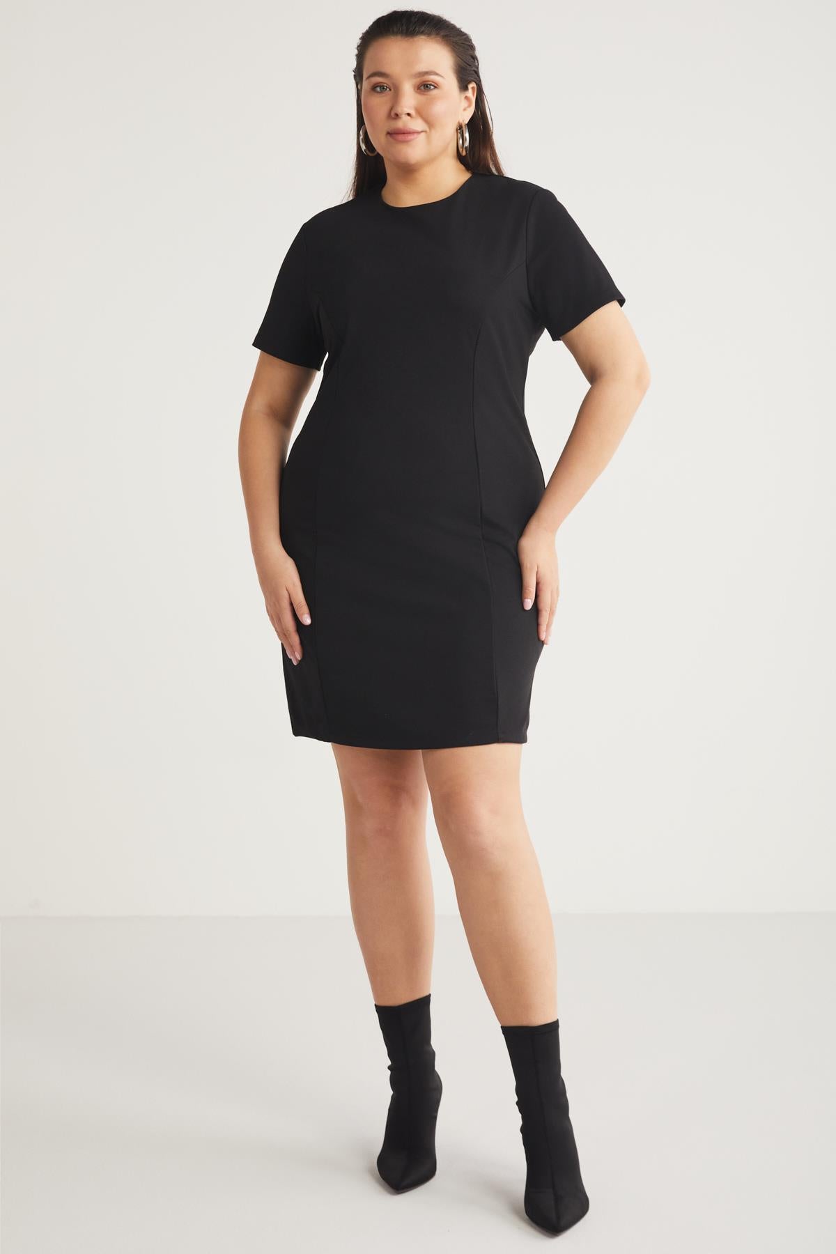 TRACIBB Große Größen Strickkleid