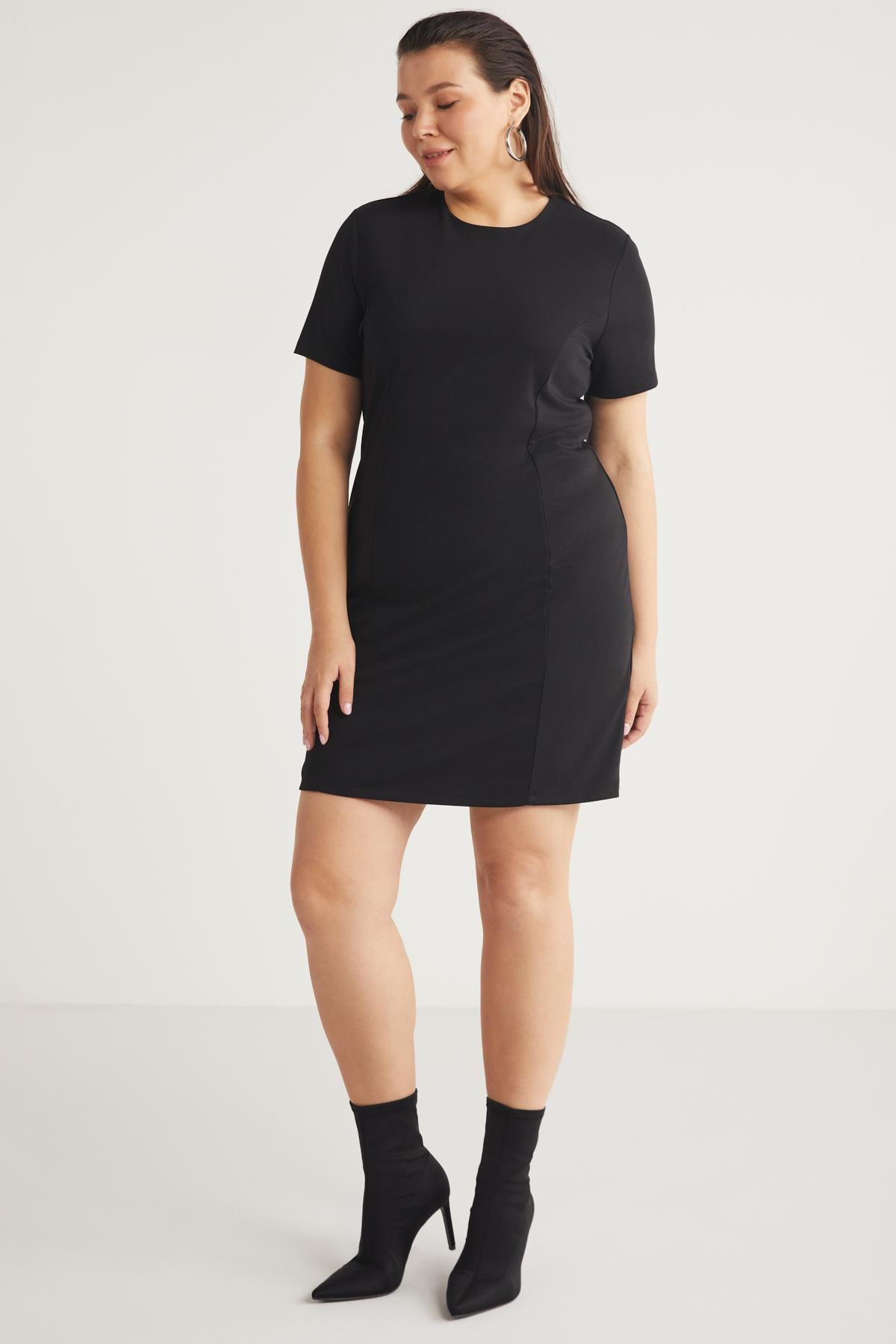 TRACIBB Große Größen Strickkleid