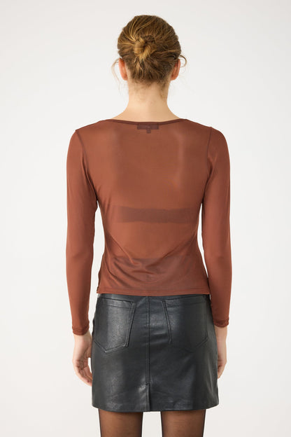 Langärmelige Bluse mit Strasssteinen