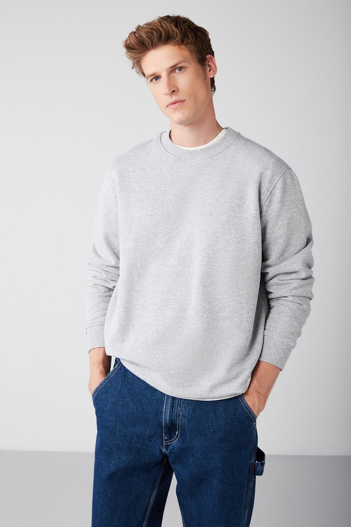 TRAVIS Herren Bio Regular Sweatshirt