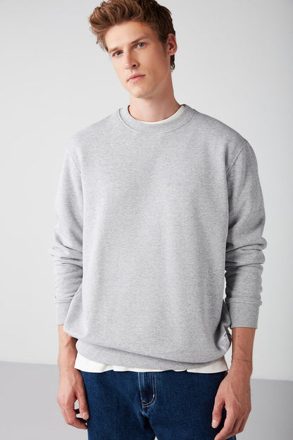 TRAVIS Herren Bio Regular Sweatshirt