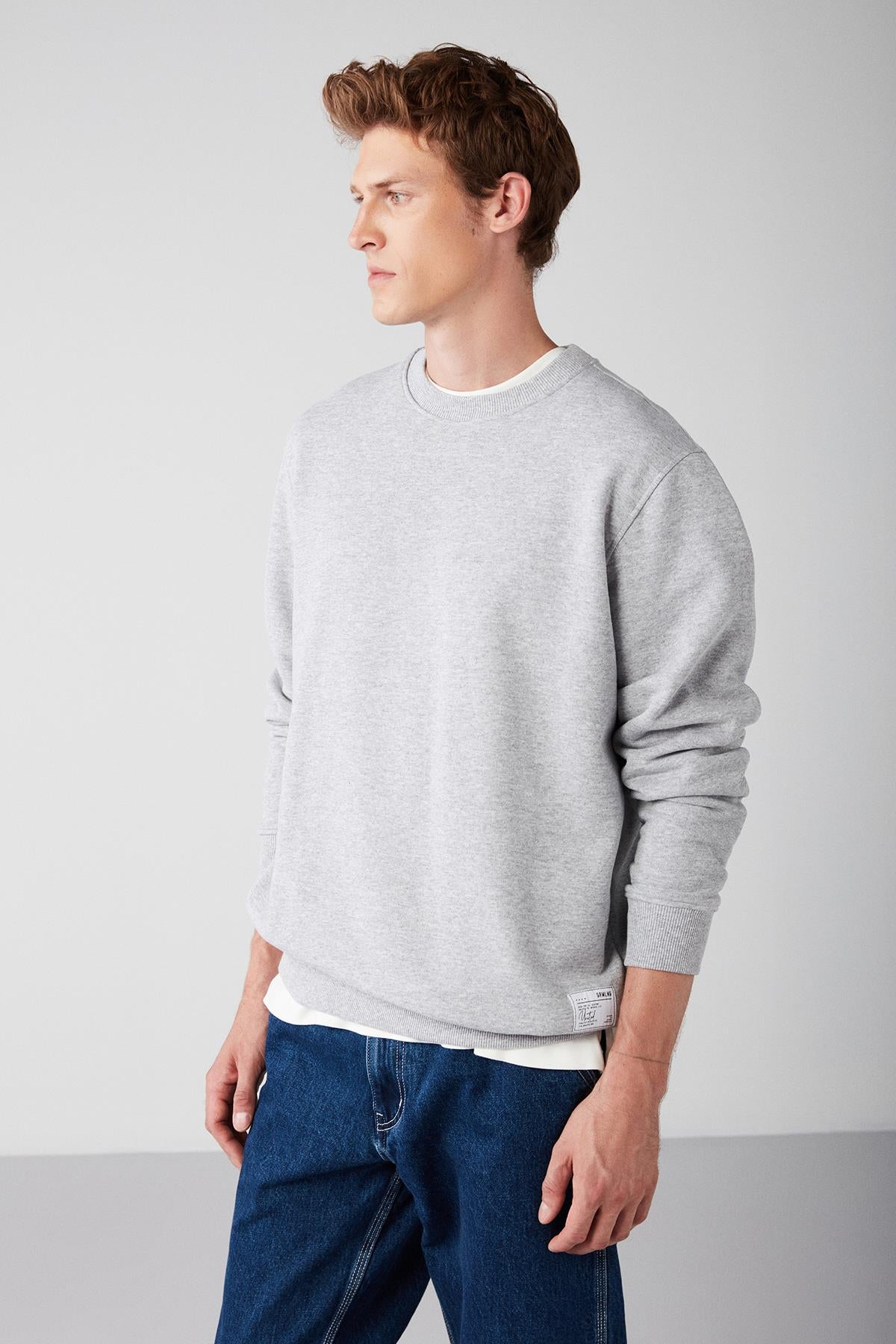 TRAVIS Herren Bio Regular Sweatshirt