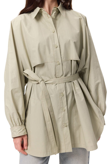 Schwarzes Trench-Design-Hemd