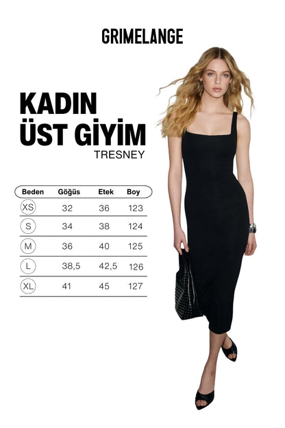 TRESNEY U-Ausschnitt Slim-Fit Maxikleid