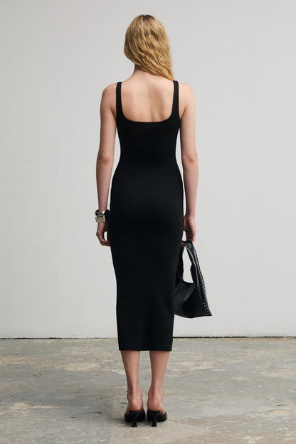 TRESNEY U-Ausschnitt Slim-Fit Maxikleid
