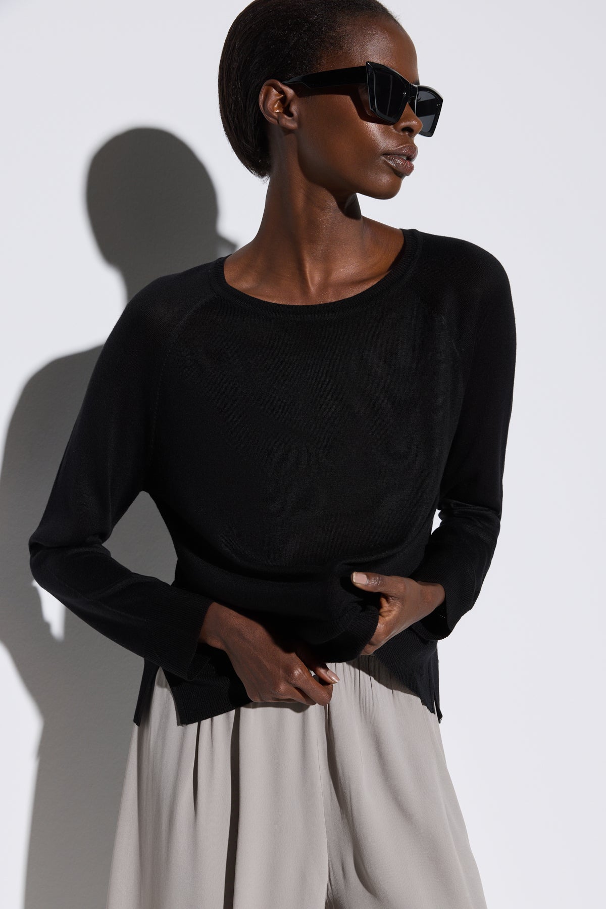 Einfacher Strickpullover