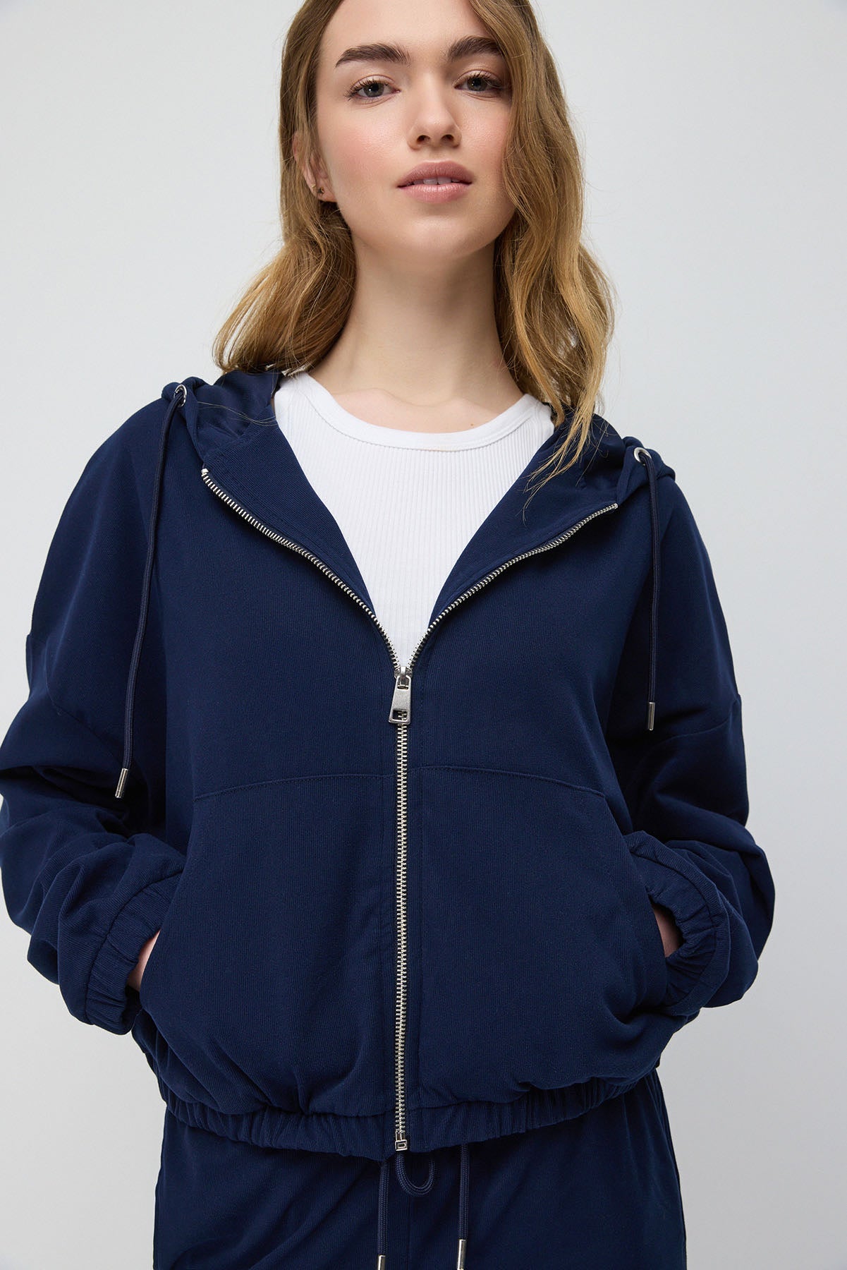 Kapuzenpullover mit Reißverschluss