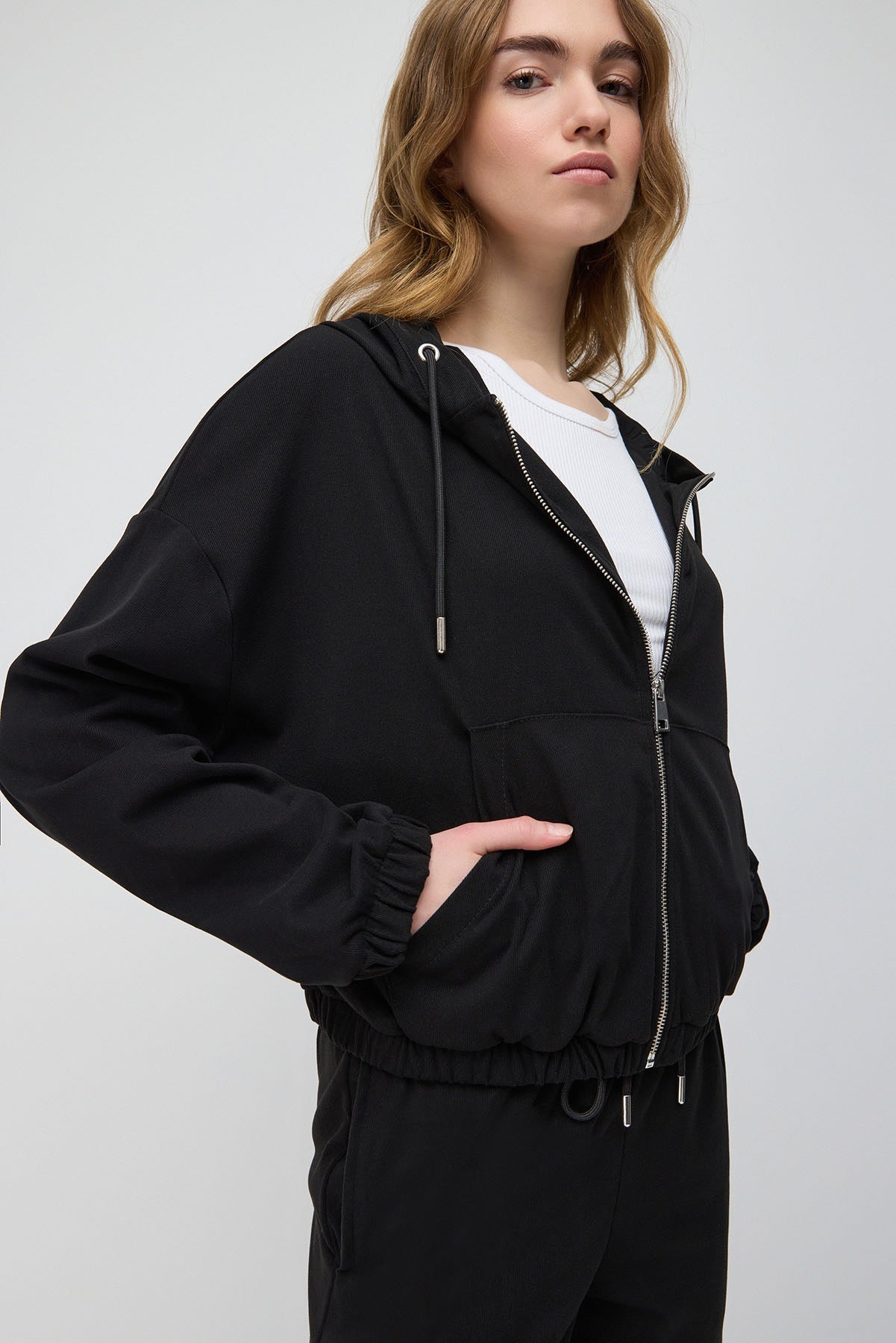 Kapuzenpullover mit Reißverschluss