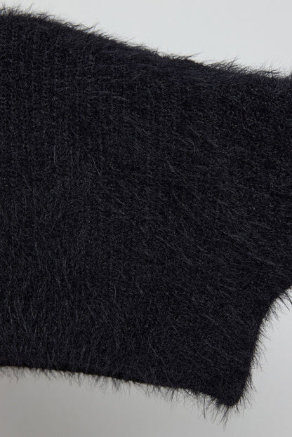 Flauschiger Crop-Pullover