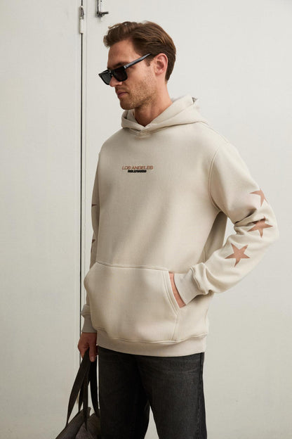 TUXON Herren Fleece-Hoodie Sweatshirt