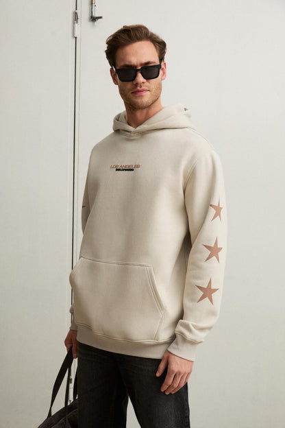 TUXON Herren Fleece-Hoodie Sweatshirt