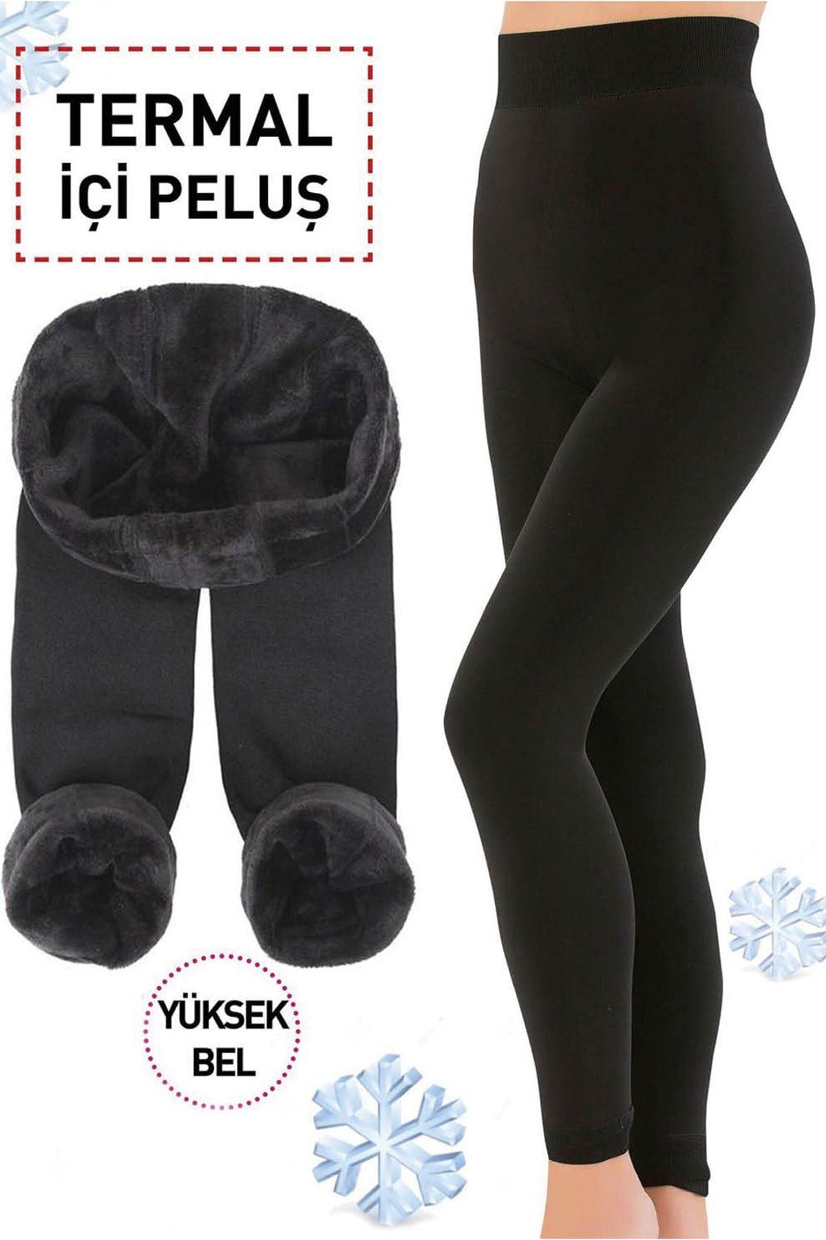 Damen Thermo Plüsch Leggings