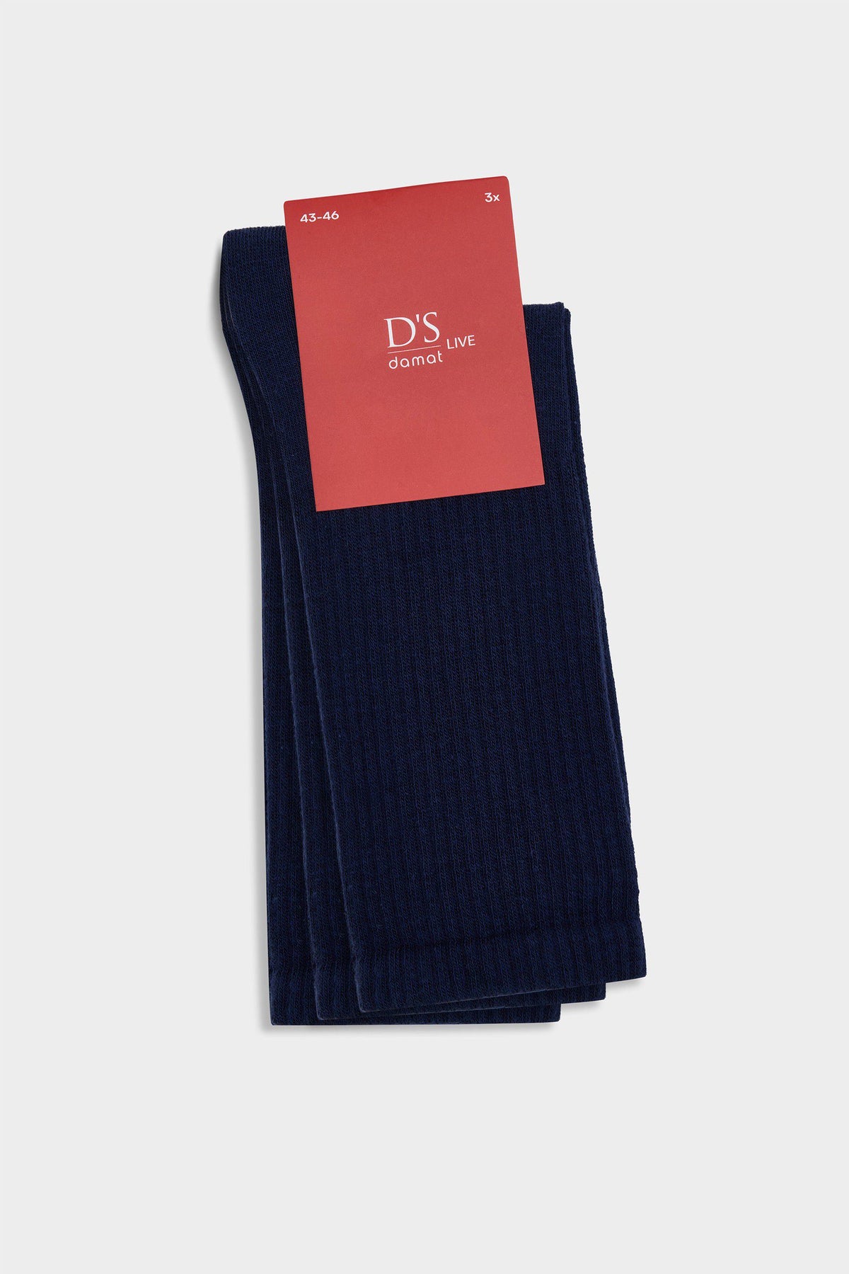 Schwarze Baumwoll-Tennissocken - 3 Paar
