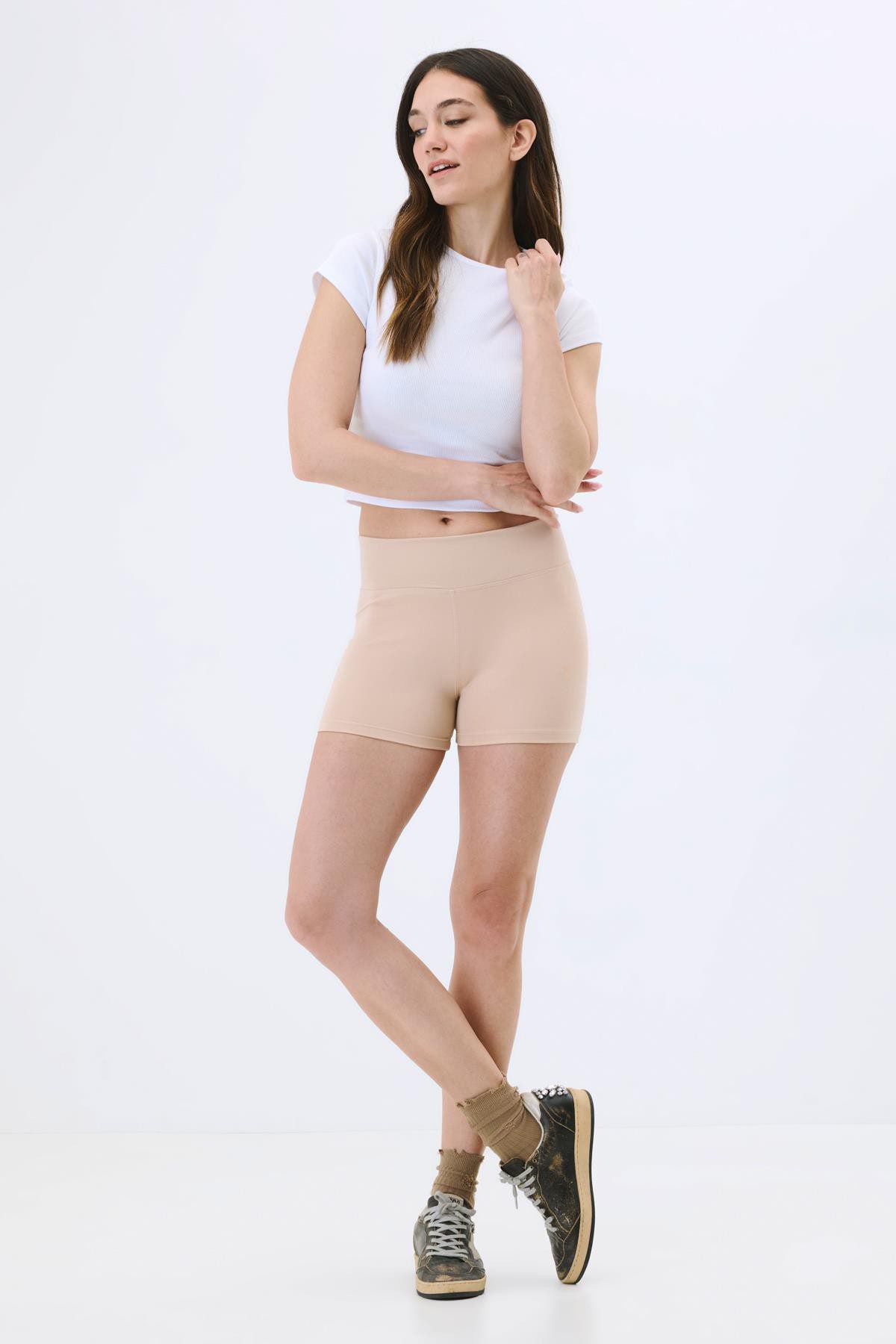 Aktive High-Waist Damen Shorts
