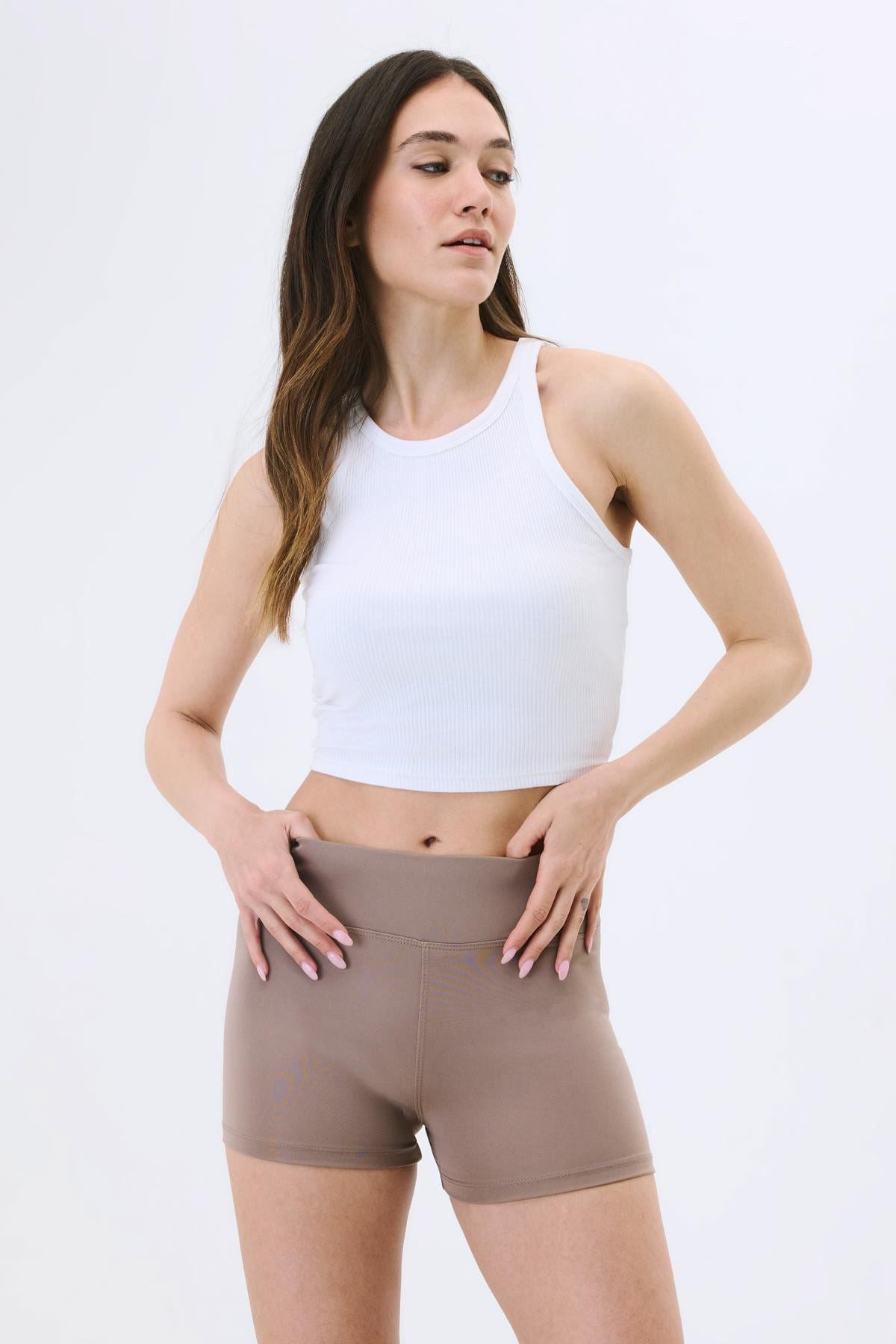 Aktive High-Waist Damen Shorts