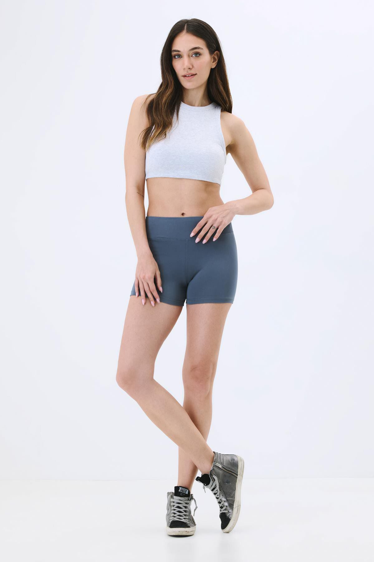 Aktive High-Waist Damen Shorts