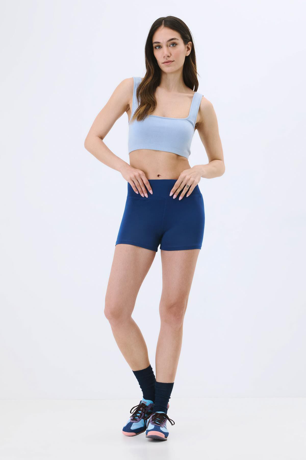 Aktive High-Waist Damen Shorts