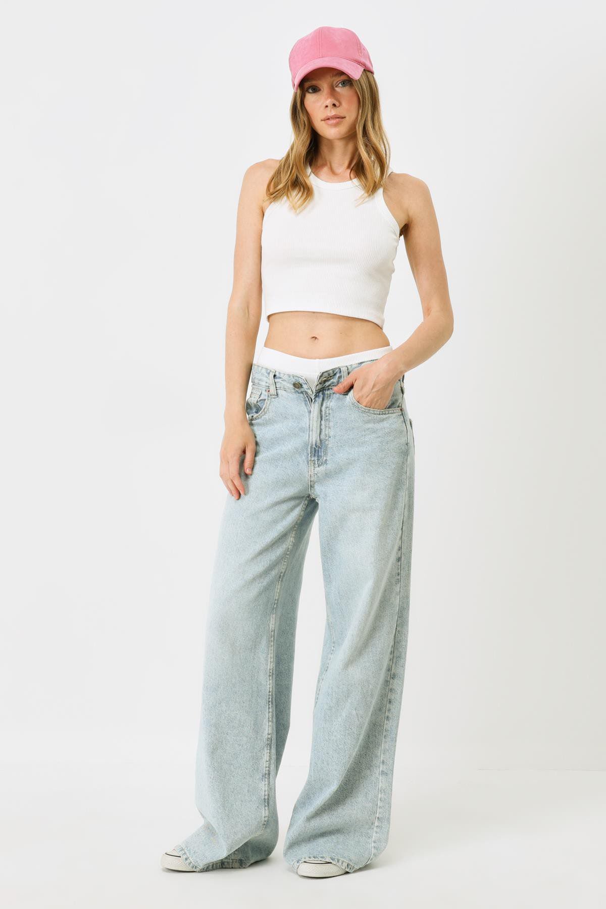 Damen Rippstrick Kurze Boxershorts