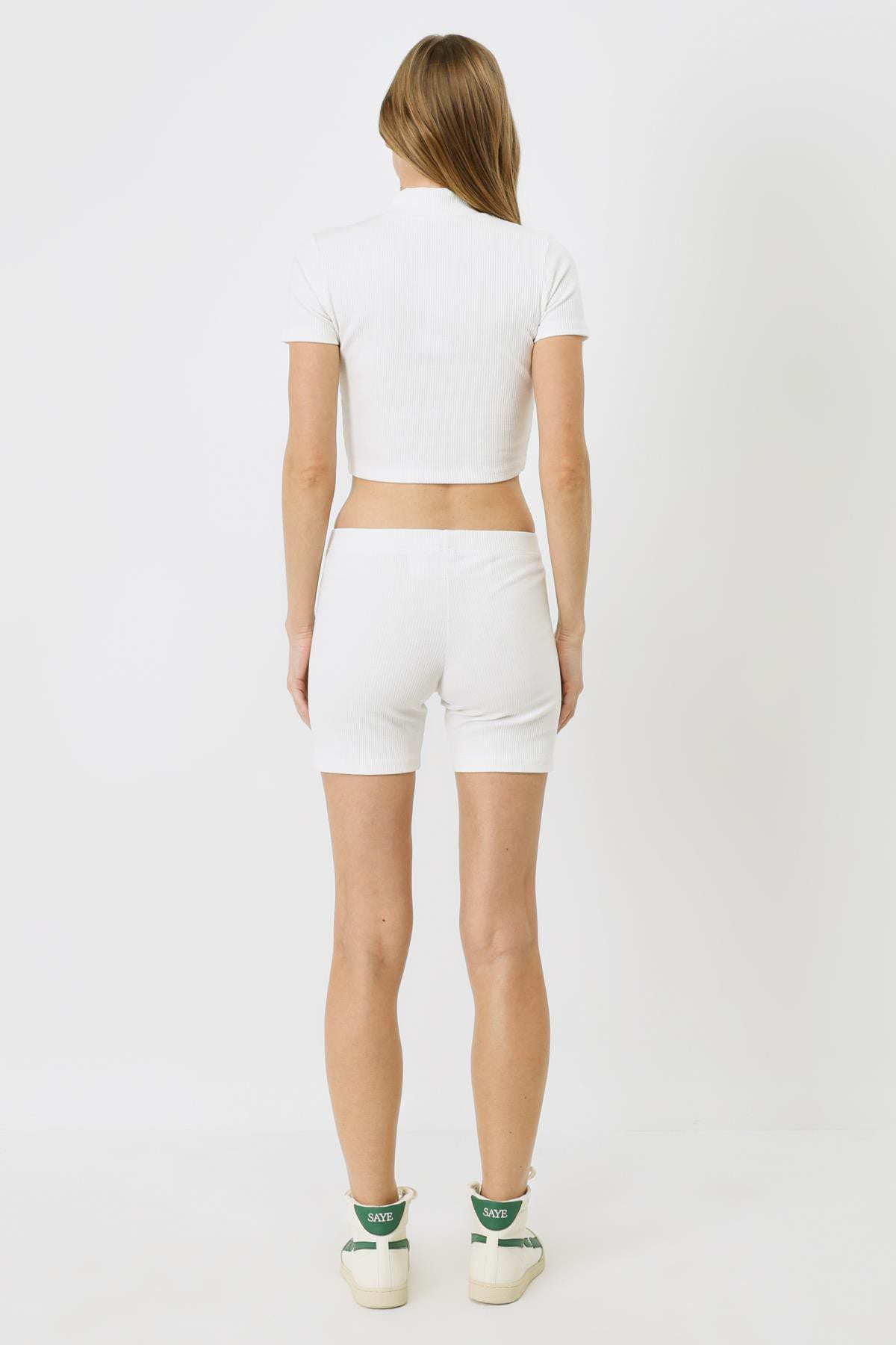 Damen Rippstrick Lange Boxershorts