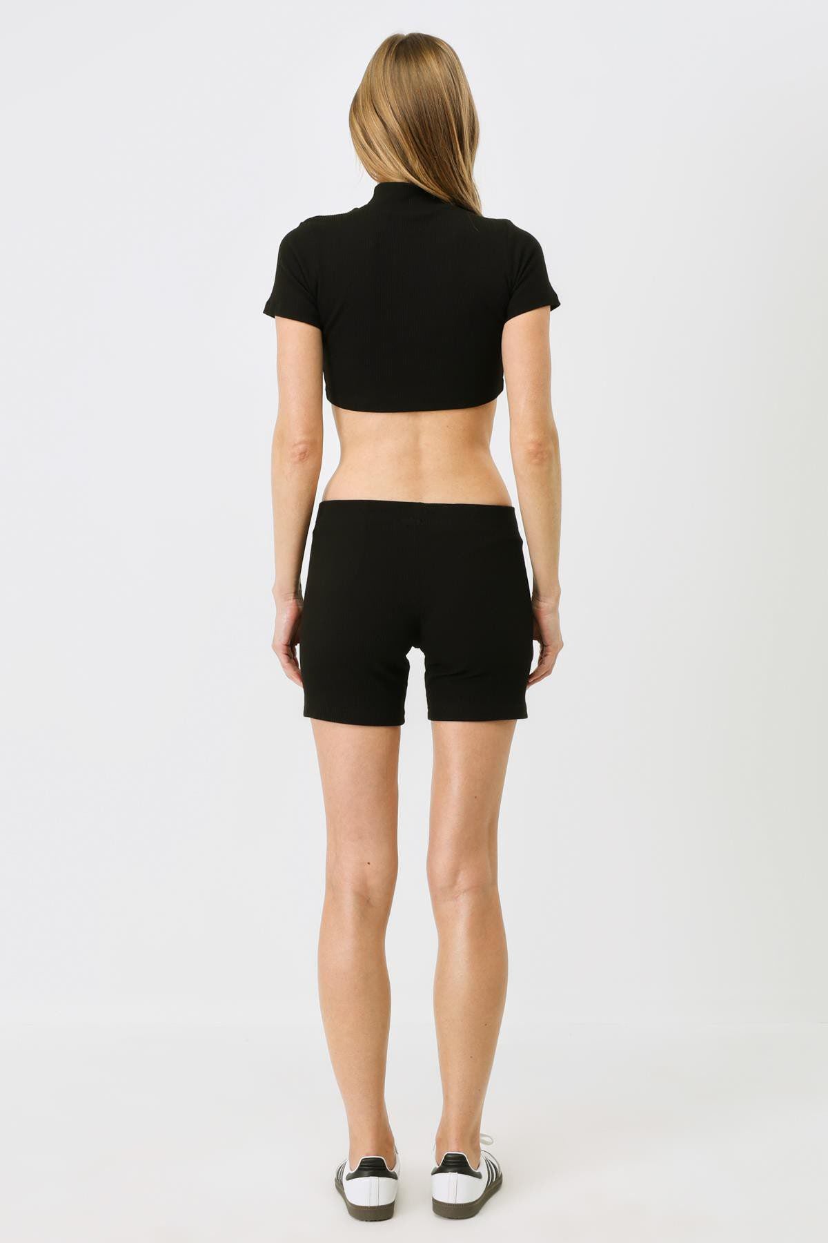 Damen Rippstrick Lange Boxershorts