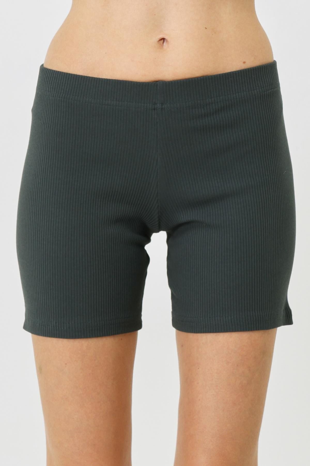 Damen Rippstrick Lange Boxershorts