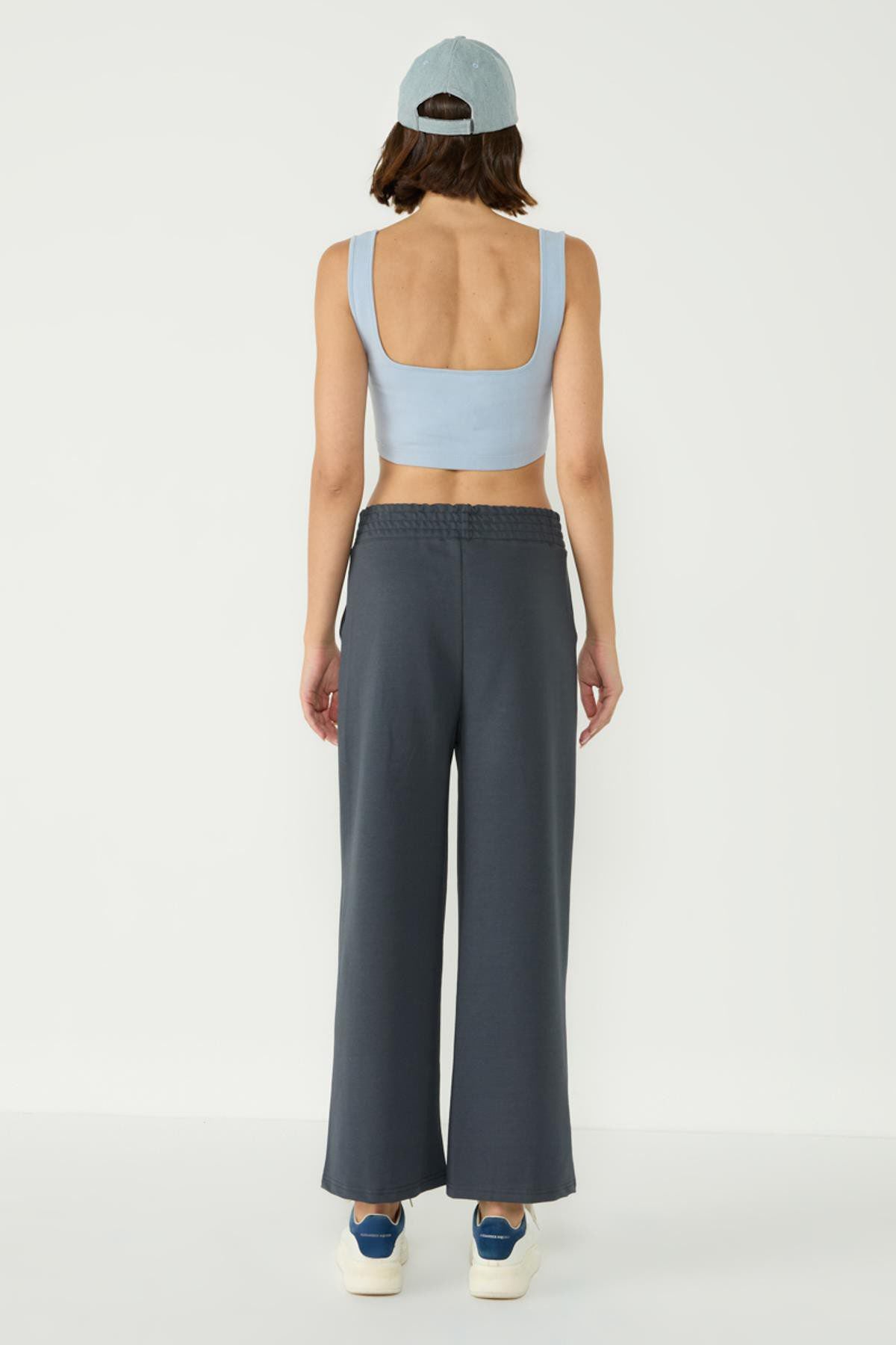 Damen Stitch Detail Palazzo Sweatpants