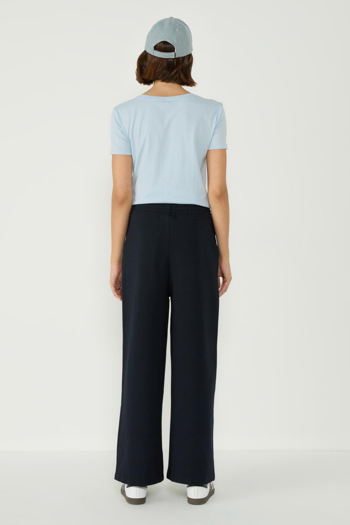Damen Stitch Detail Palazzo Sweatpants