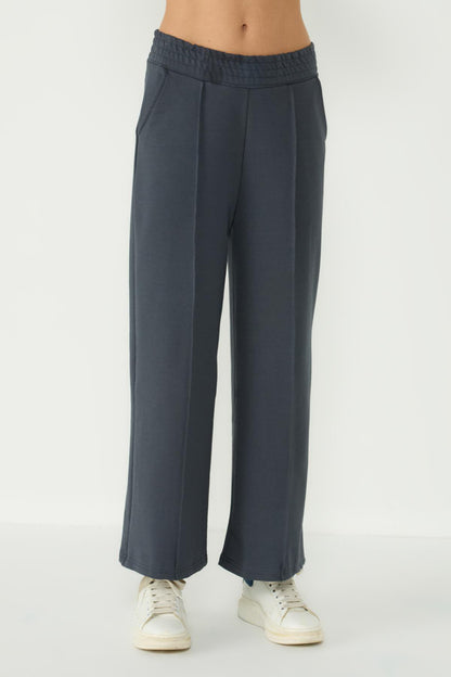 Damen Stitch Detail Palazzo Sweatpants