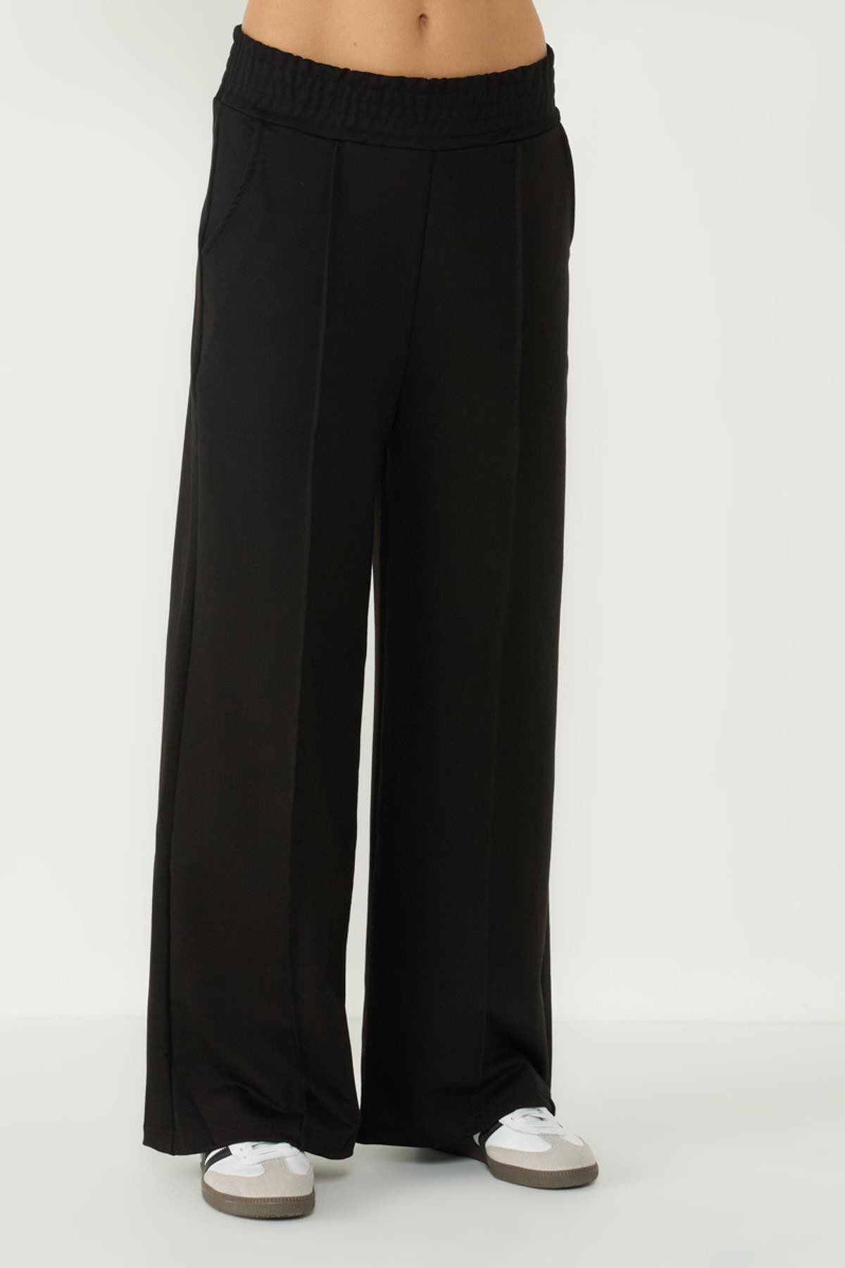 Damen Stitch Detail Palazzo Sweatpants
