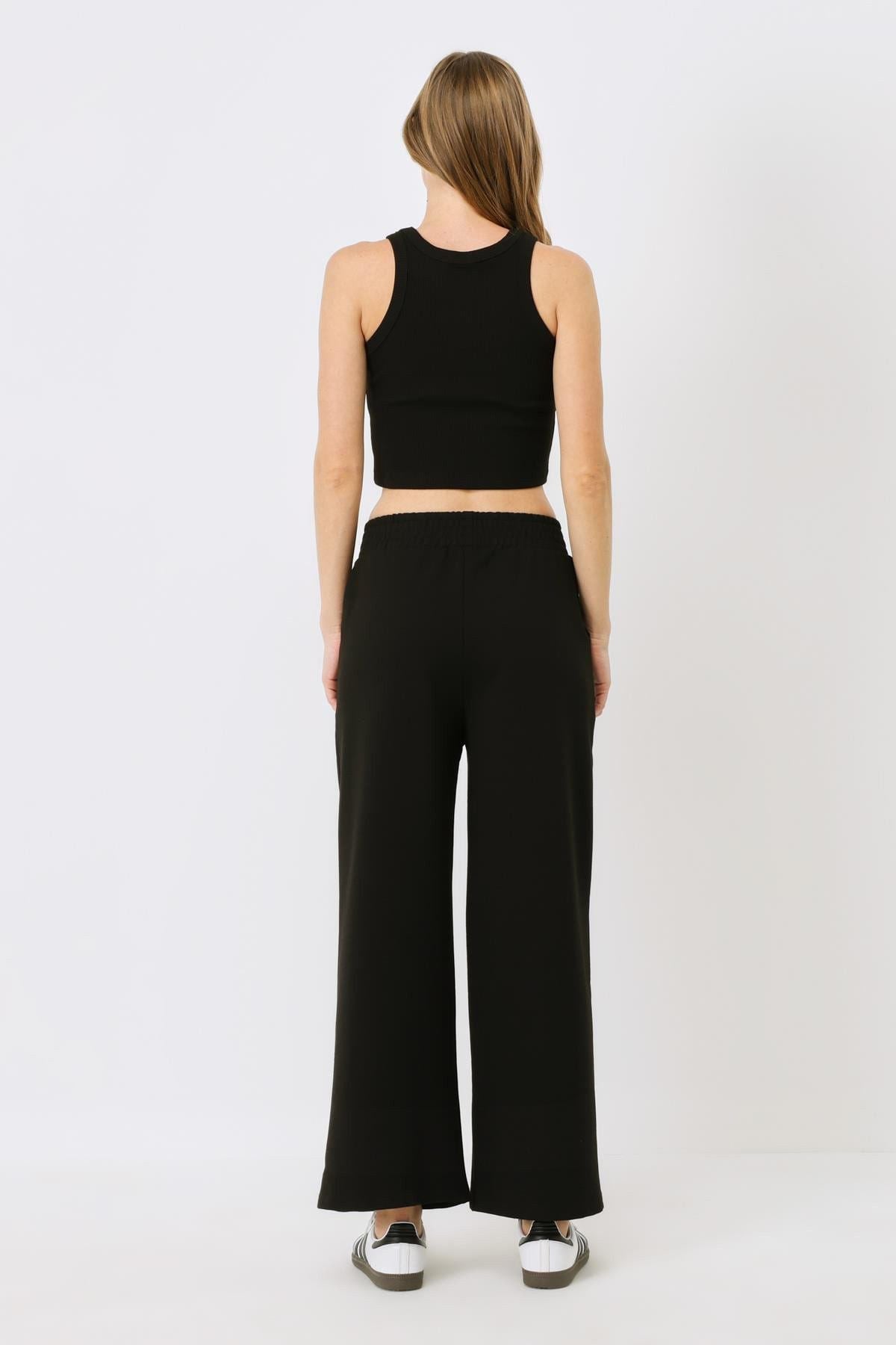 Damen High-Waisted Baggy Sweatpants