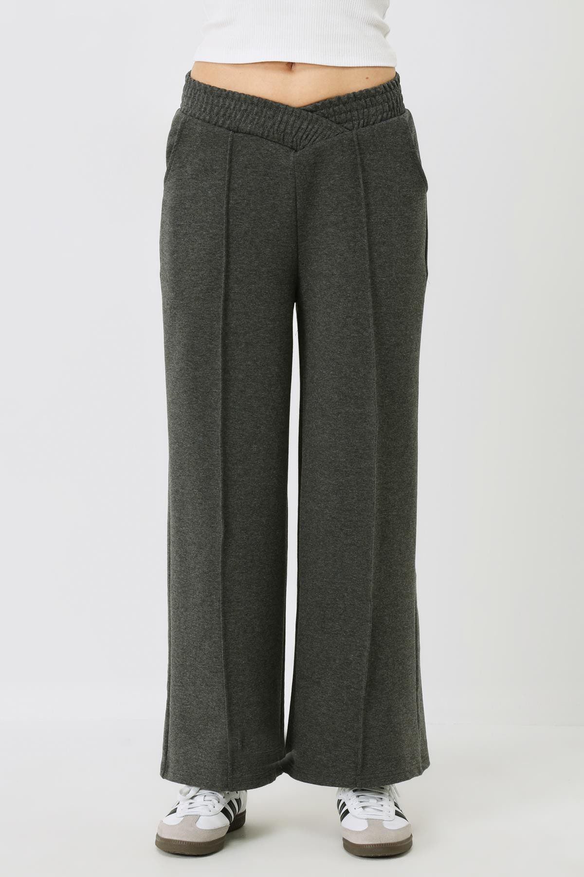 Damen High-Waisted Baggy Sweatpants