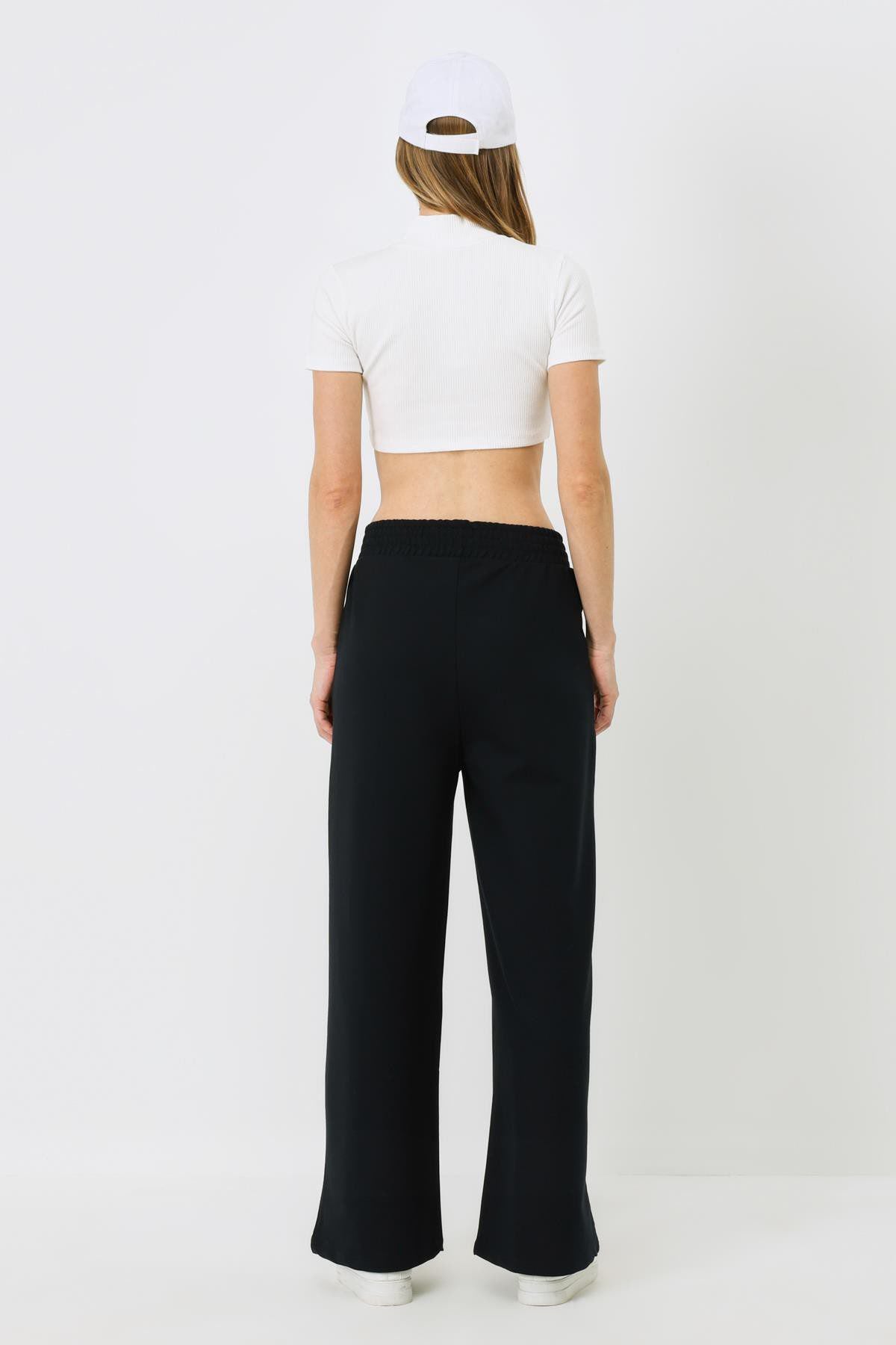 Damen High-Waisted Baggy Sweatpants