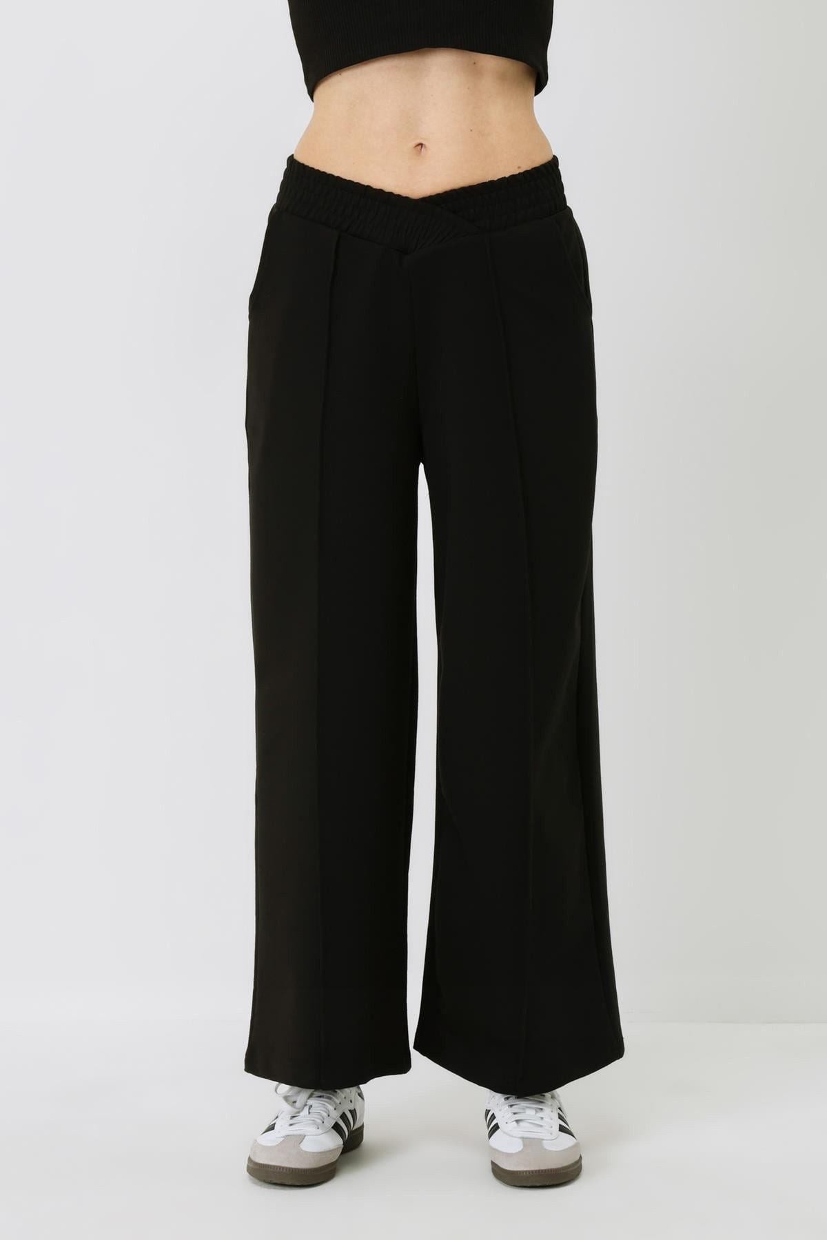 Damen High-Waisted Baggy Sweatpants