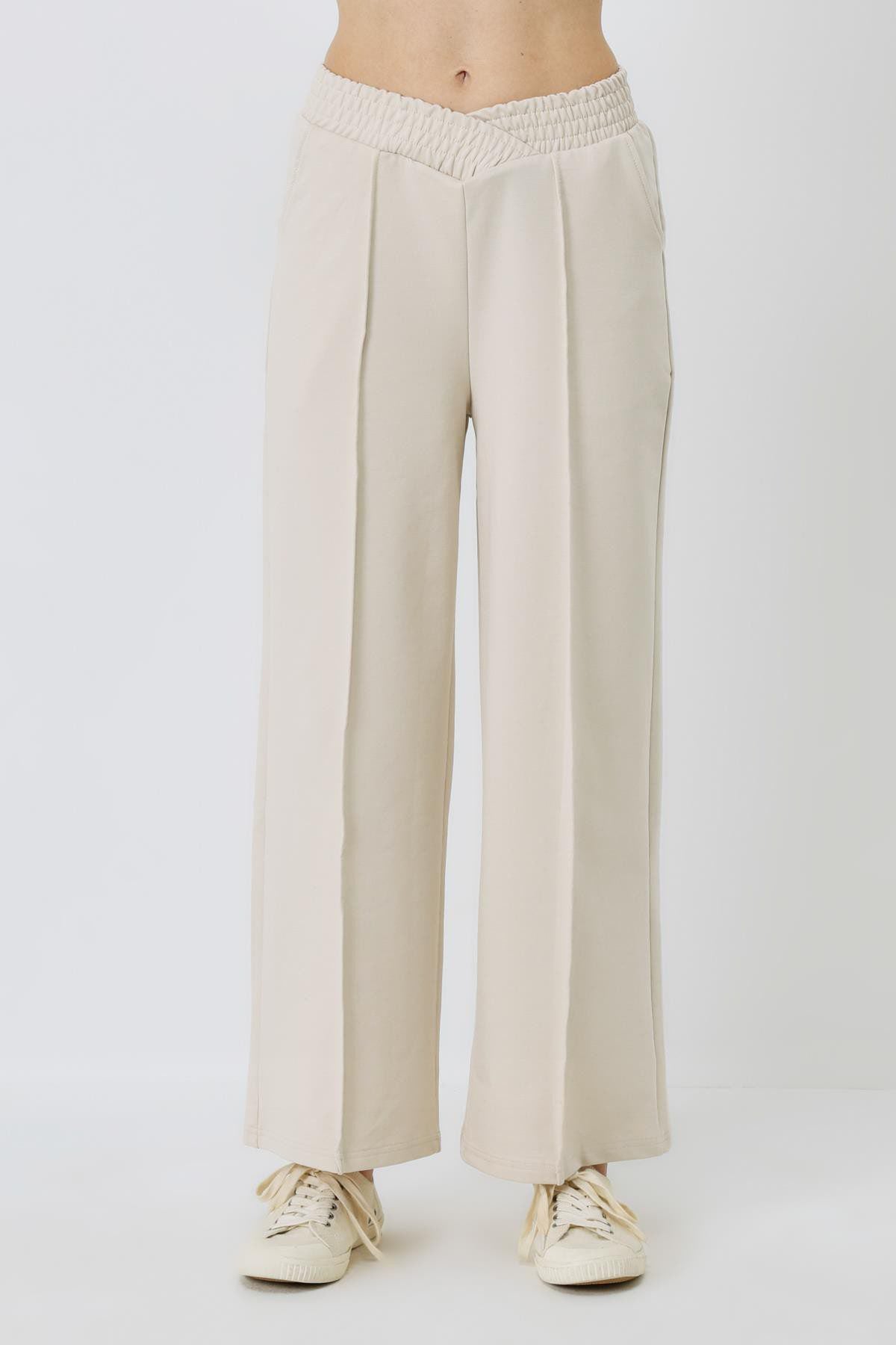 Damen High-Waisted Baggy Sweatpants