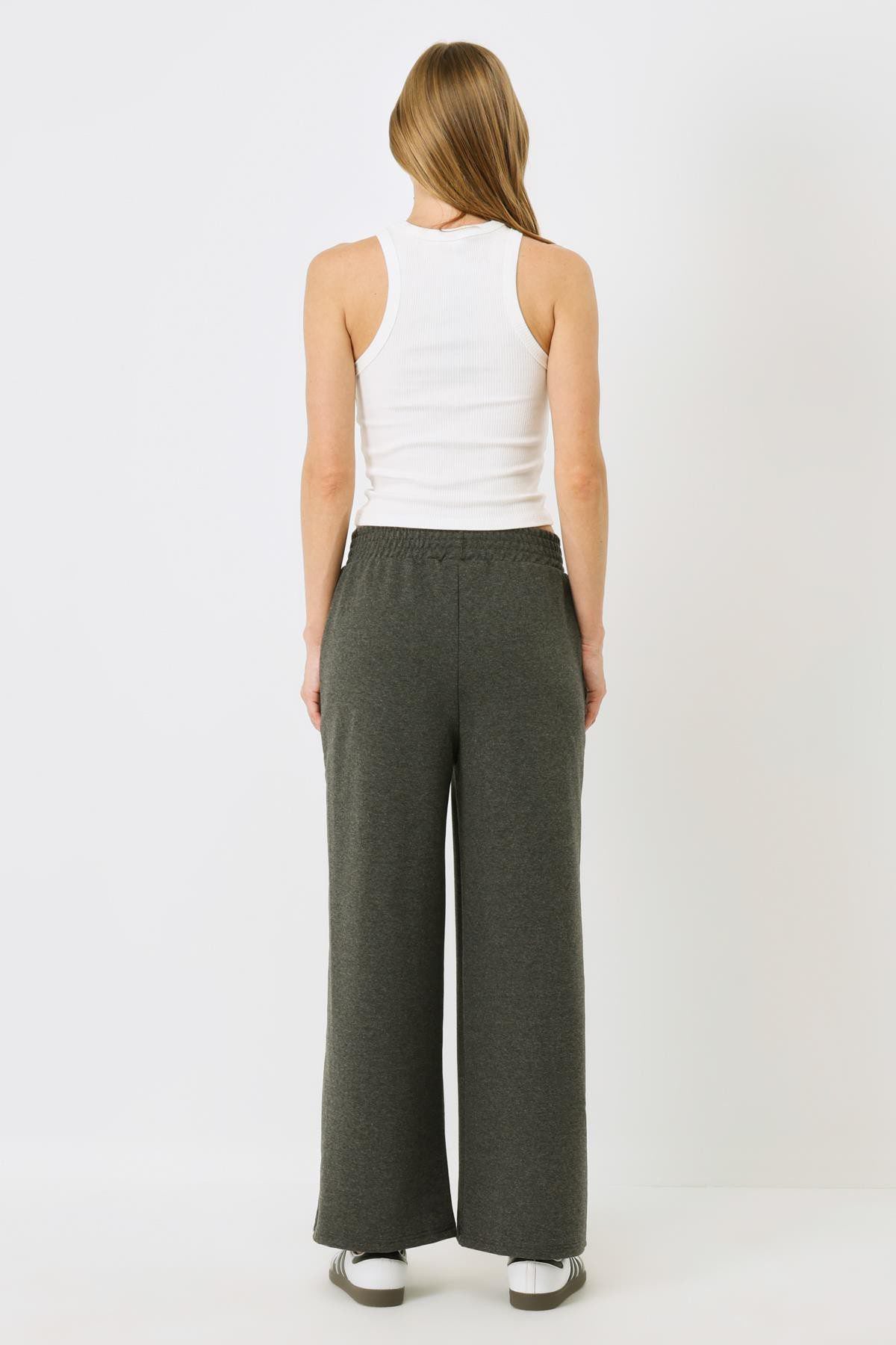Damen High-Waisted Baggy Sweatpants