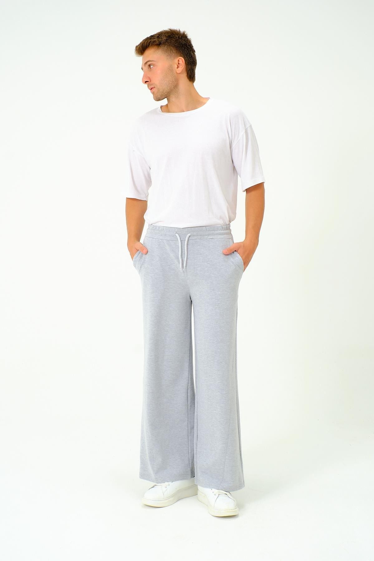 Herren Baggy Jogginghose mit elastischem Bund