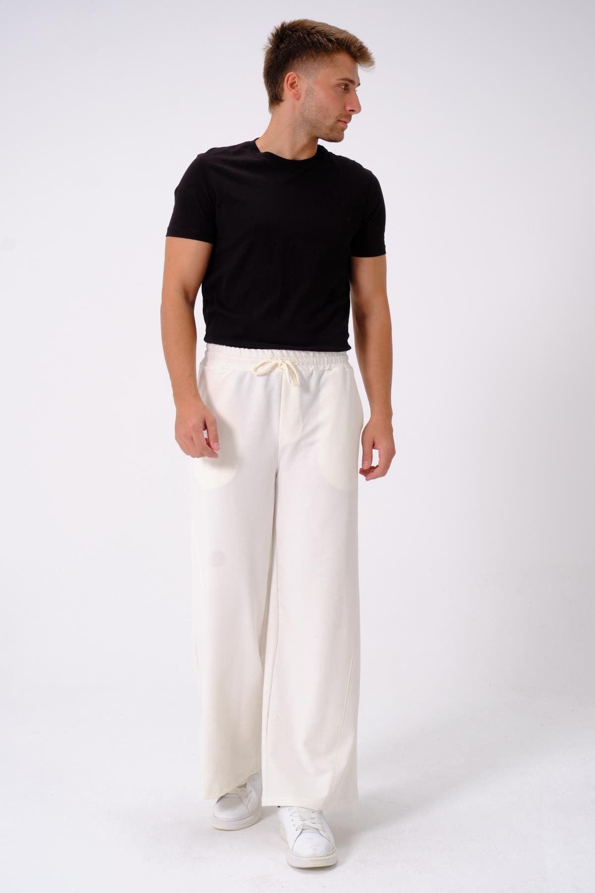 Herren Baggy Jogginghose mit elastischem Bund