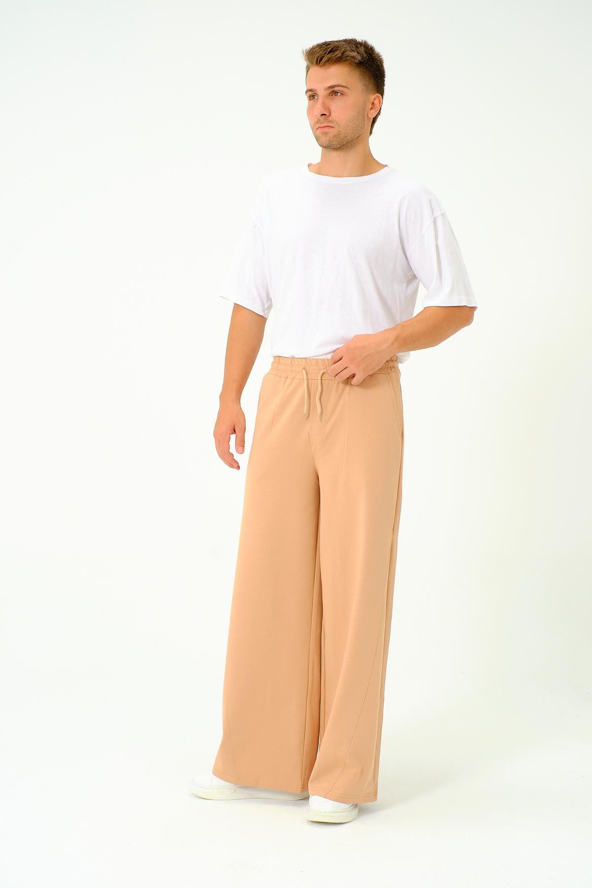 Herren Baggy Jogginghose mit elastischem Bund