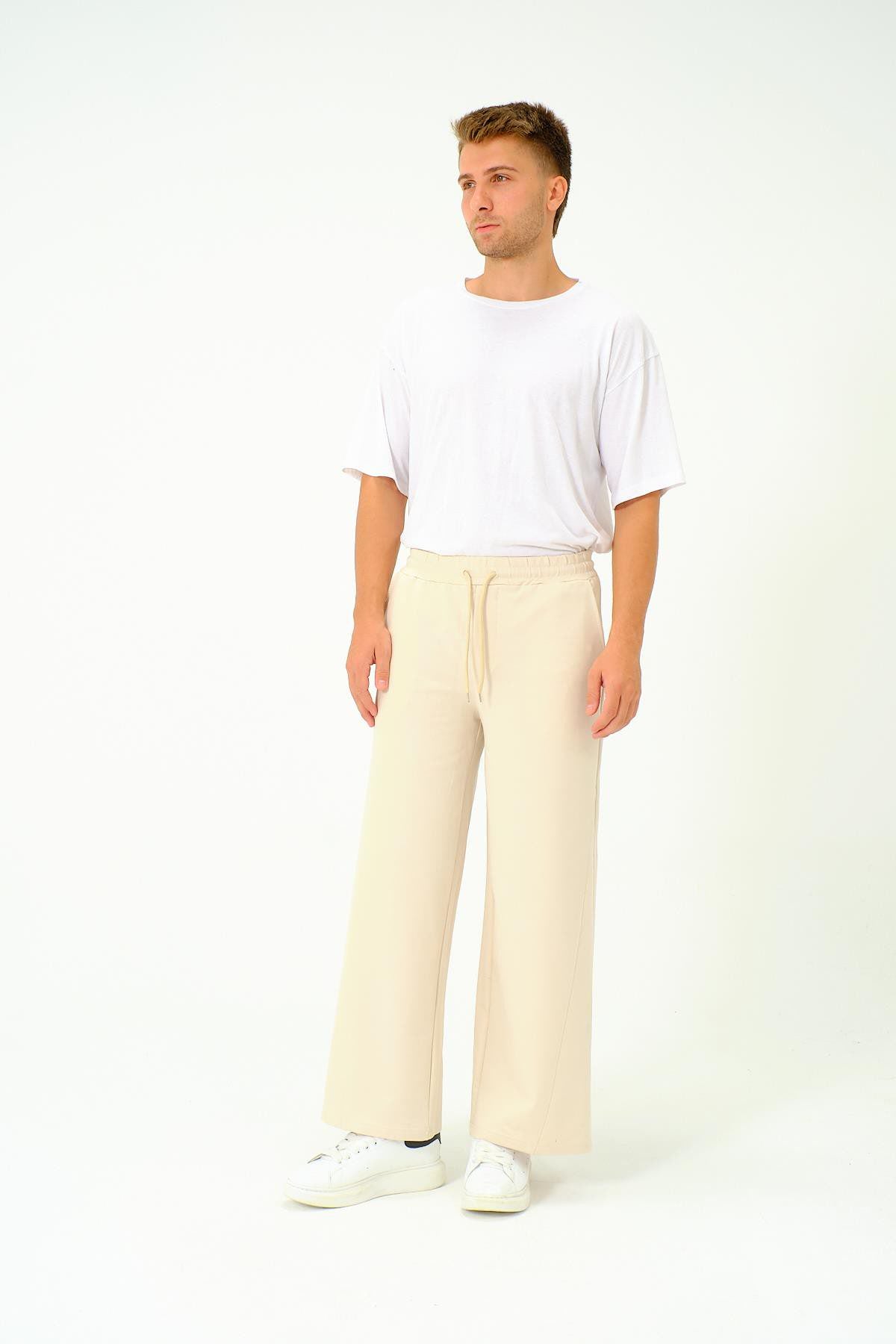 Herren Baggy Jogginghose mit elastischem Bund