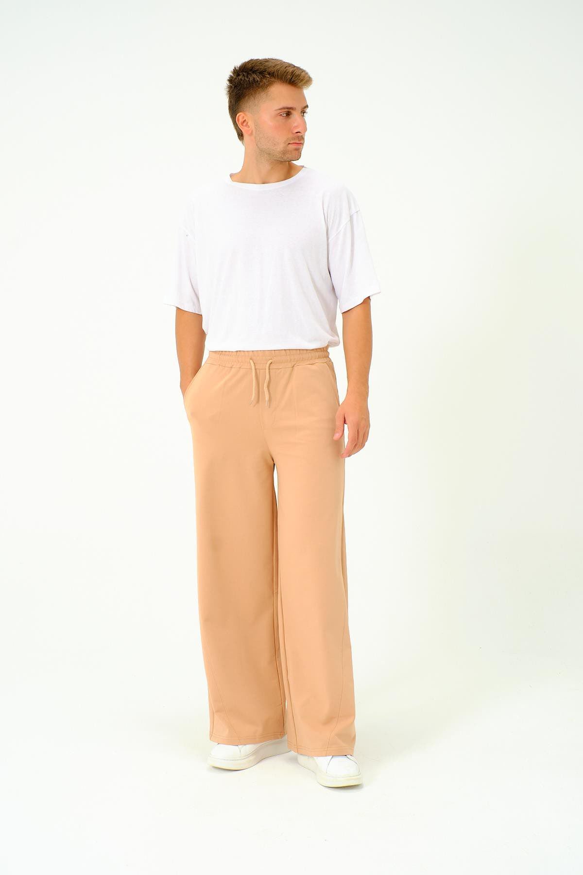 Herren Baggy Jogginghose mit elastischem Bund